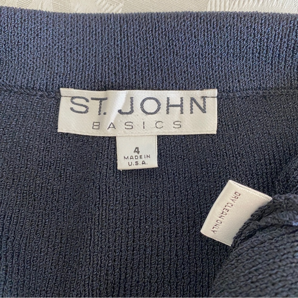 St. John black Santana Knit Skirt - Picture 7 of 7